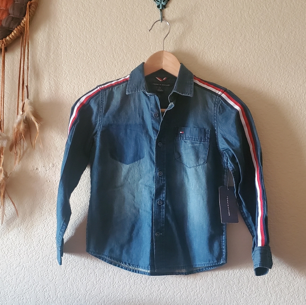 TOMMY HILFIGER long sleeve shirt sz 5